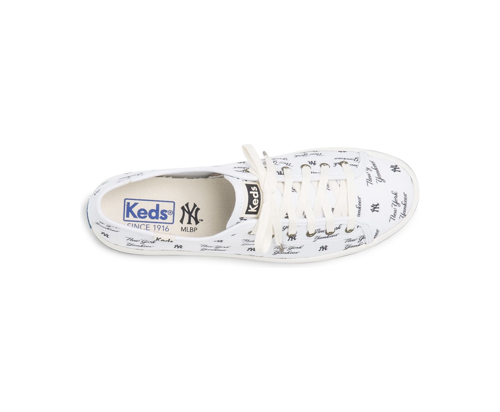 Tenis Keds Mujer Blancos - Kickstart Mlb® - 1367-KQODY